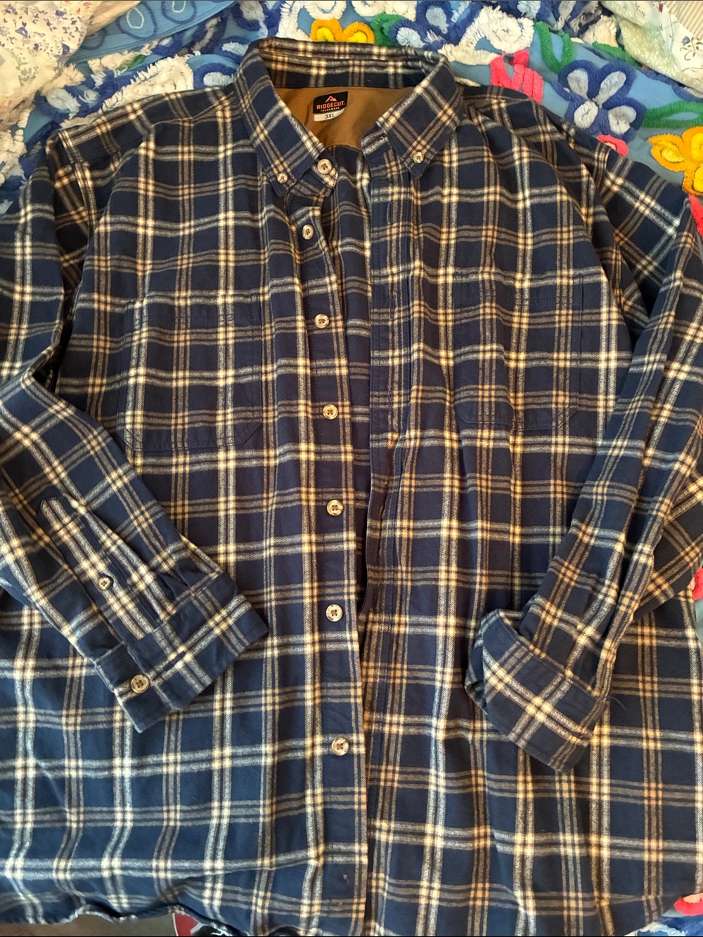 Ridgecut Heavy Flannel Shirt 100% Cotton Size 3XL